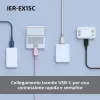 Sony IER-EX15C Ausinės su mikrofonu Laidinės Į ausis Skambučiai/Muzika USB Type-C Mėlyna