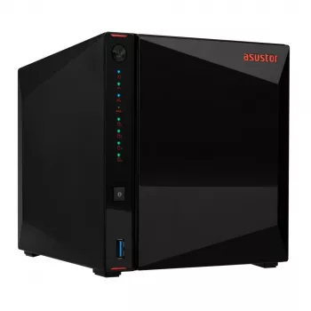 Asustor AS5404T NAS / saugojimo serveris Intel® Celeron® N5105 4 GB DDR4 0 TB ADM juodas