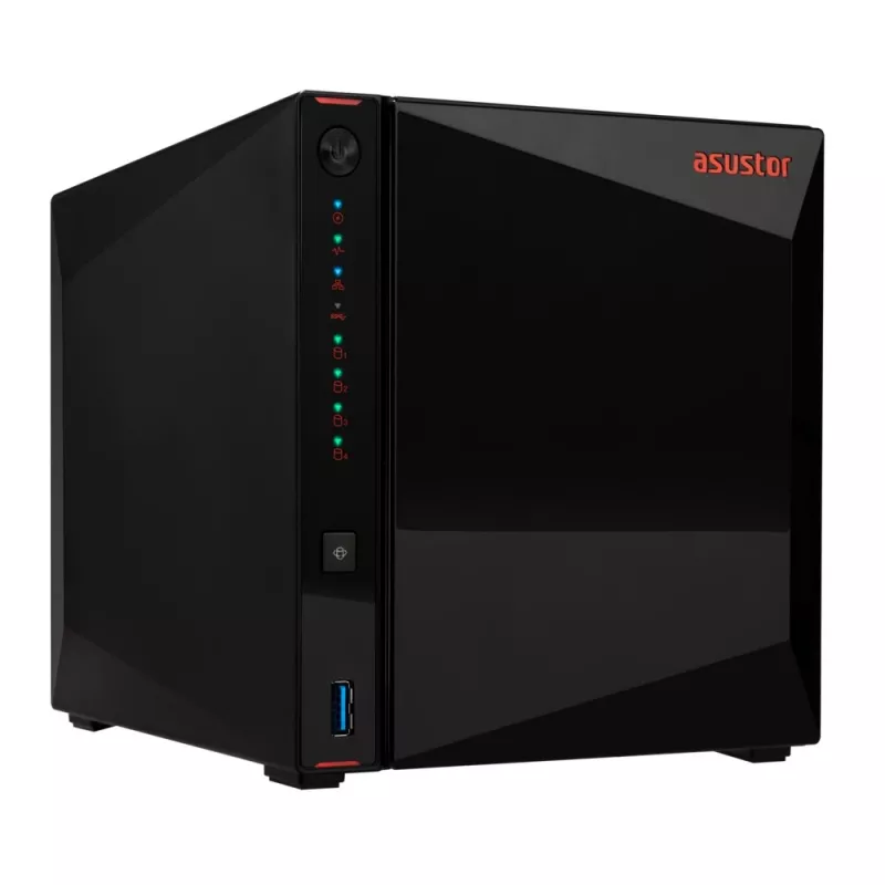 Asustor AS5404T NAS / saugojimo serveris Intel® Celeron® N5105 4 GB DDR4 0 TB ADM juodas