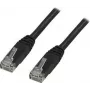 Tinklo kabelis Deltaco UTP Cat6 RJ-45 2 m juodas