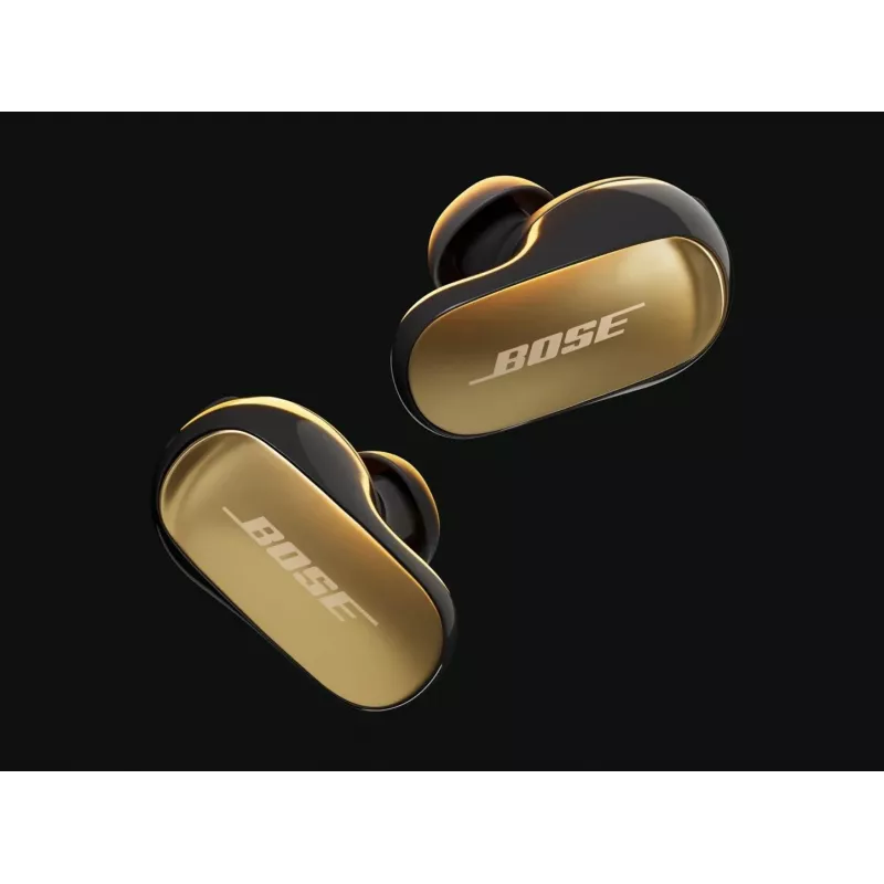 Belaidės ausinės Bose QuietComfort Ultra, juodos/auksinės
