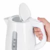Elektrinis virdulys SEVERIN 1 L 2200 W baltas – belaidis, su 360° pagrindu, paslėptas kaitinimo elementas