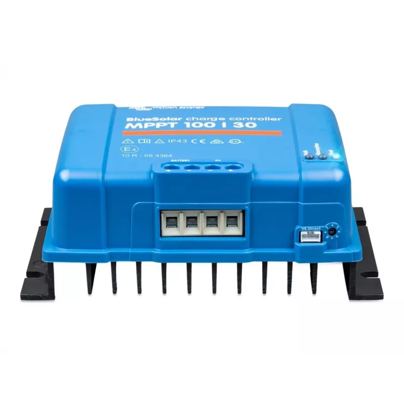 MPPT saulės kolektorių valdiklis Victron Energy BlueSolar 100/30 — 30A, 100V maks. PV