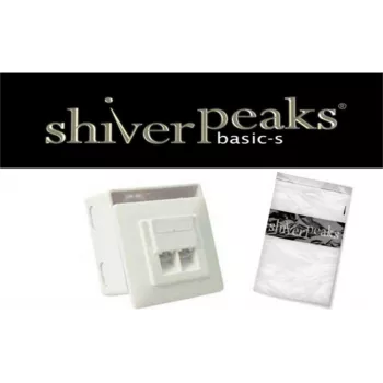Kištukinis lizdas ShiverPeaks BASIC-S Cat. 5e 2 prievadų įleidžiamas