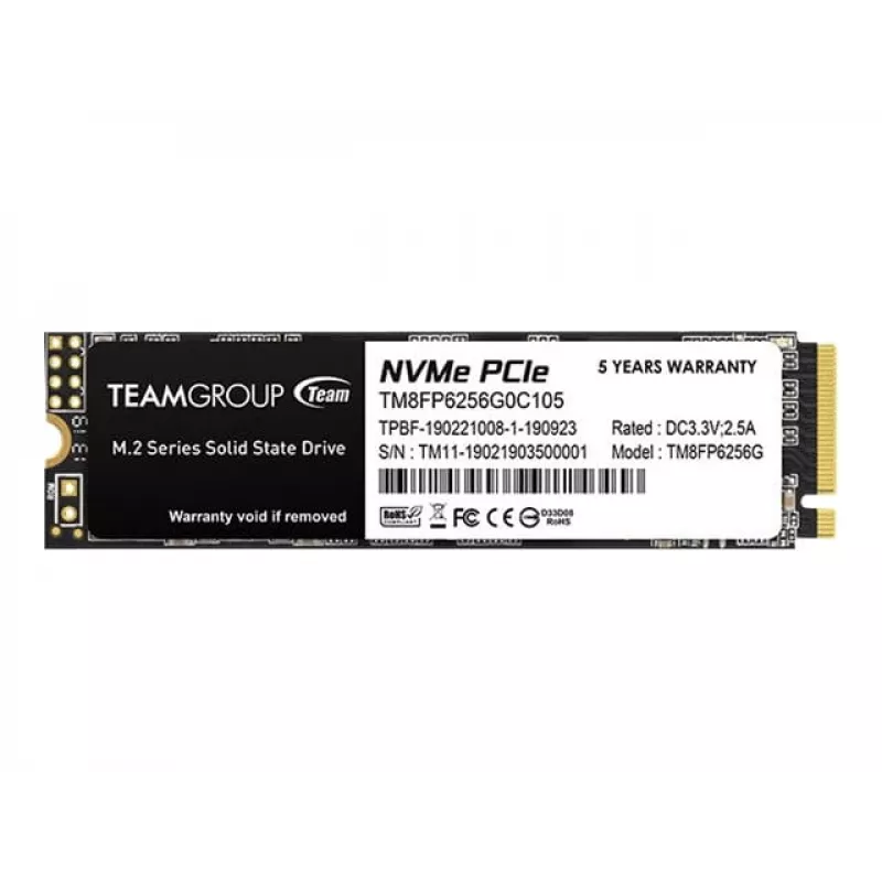 Team Group MP33 - SSD - 256 GB - Vidinė - M.2 2280 - PCIe 3.0 x4 (NVMe)
