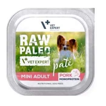 RAW PALEO Pate Mini suaugusiems šunims su kiauliena - šlapias ėdalas - 150g