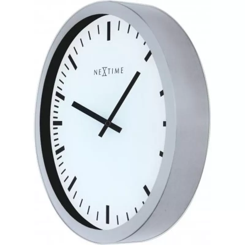 NeXtime klok 3031 Magic - Stripe, 25x35,2 cm, sieninis, baltas