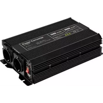 Goobay SPW IT keitiklis 1500 W 12 V/DC - 230 V/AC, 5 V/DC (58884)