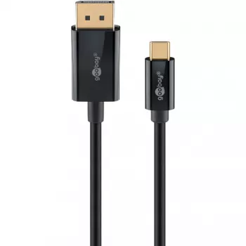 Goobay USB-C į DisplayPort laidas – paauksuotos jungtys, itin didelė raiška iki 4K @ 60Hz, suderinamas su Thunderbolt 3/4