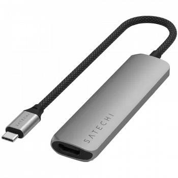 Satechi ST-P4SM USB-C 4-in-1 adapteris pilkas