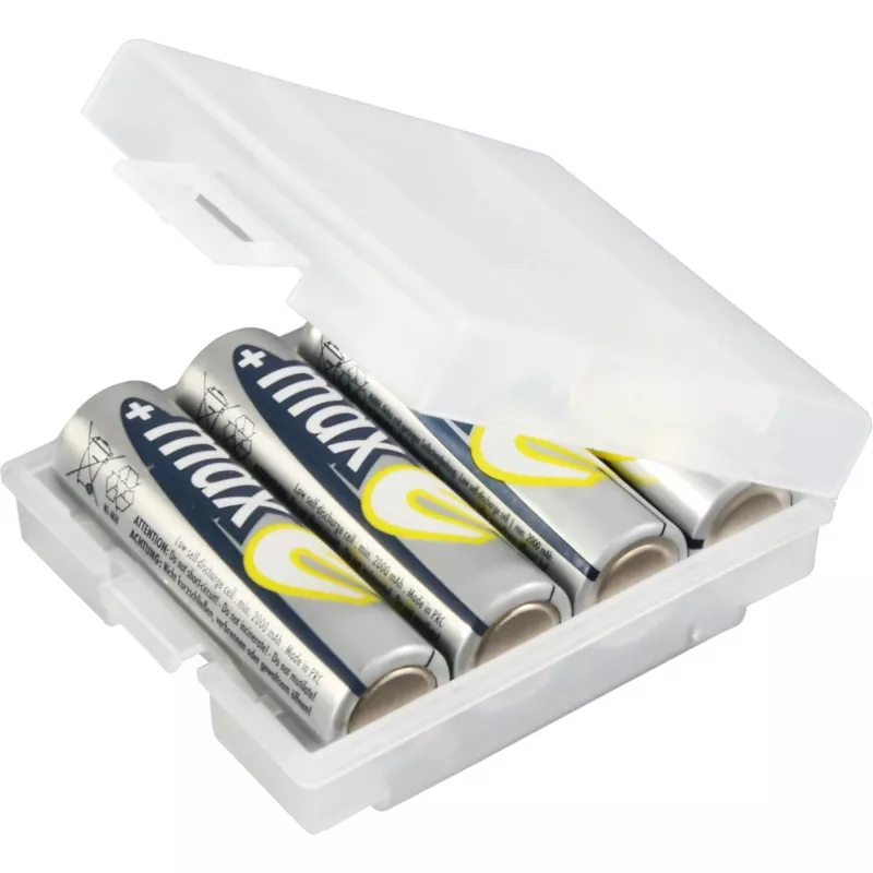 ANSMANN 4000740 baterijų dėžutė BATTERY BOX 4, iki 4 elementų AA arba AAA