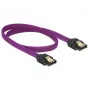 SATA kabelis DeLOCK 83691 0,5 m SATA 7 kontaktų violetinis