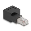 Delock tinklo adapteris - RJ-45 (M) į RJ-45 (W) - CAT 6a - stačiu kampu