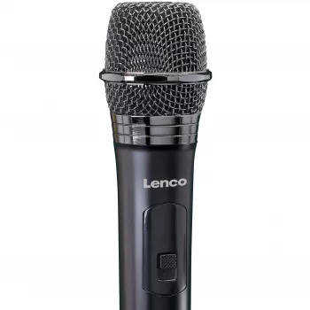 Belaidis sceninis mikrofonas Lenco MCW-011BK