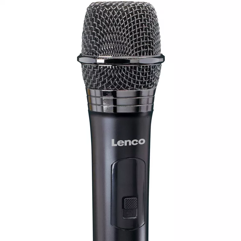 Belaidis sceninis mikrofonas Lenco MCW-011BK