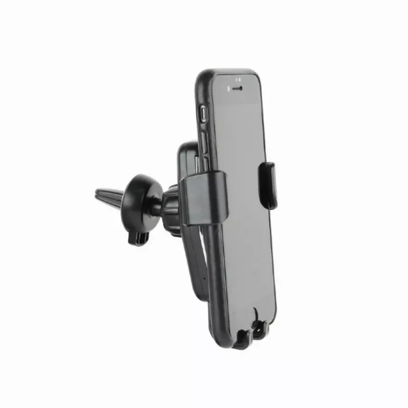 Automobilinis telefono laikiklis su belaidžiu QI įkrovikliu 10W Gembird EG-TA-CHAV-QI10-01