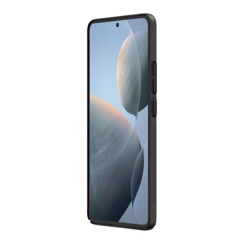 Apsauginis dėklas Nillkin Super Frosted Shield Pro, skirtas Xiaomi Redmi K70E / Poco X6 Pro 5G — juodas, kietas matinis neslystantis