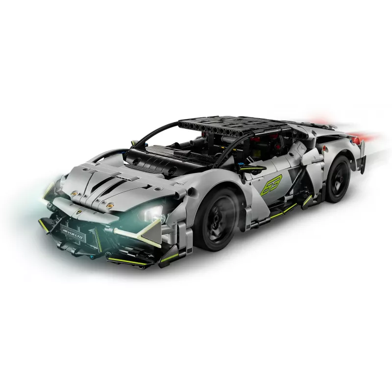 LEGO Technic Supercar Lamborghini Revuelto 42214 — 1:10 mastelio modelio rinkinys, 1135 dalių