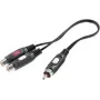 SpeaKa Professional RCA garso Y adapteris [1x RCA kištukas - 2x RCA lizdas] juodas (SP-7869820)