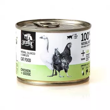Šlapias kačių ėdalas 3coty 3COTY 29 Vištiena ir žąsis, 180 g skardinė, suaugusioms katėms, be grūdų, be glitimo ir be sojos