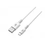 USB-USB C laidas 2m silikoninis baltas Quick Charge