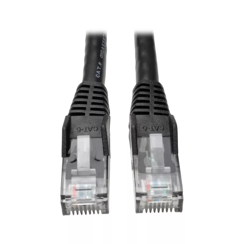 Eaton Tripp Lite Series Cat6 Gigabit nesuvaromas liejinis (UTP) eterneto kabelis (RJ45 M/M), PoE, juodas, 5 pėdos (1,52 m) - Laidas - RJ-45 (M) į RJ-45 (M) - 1,52 m - UTP - CAT 6 - Liejinis