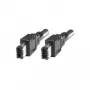 Exsys IEEE 1394 kabelis - FireWire, 6 kaiščių (M) į FireWire, 6 kaiščių (M) - 1,5 m (EX-K6801)