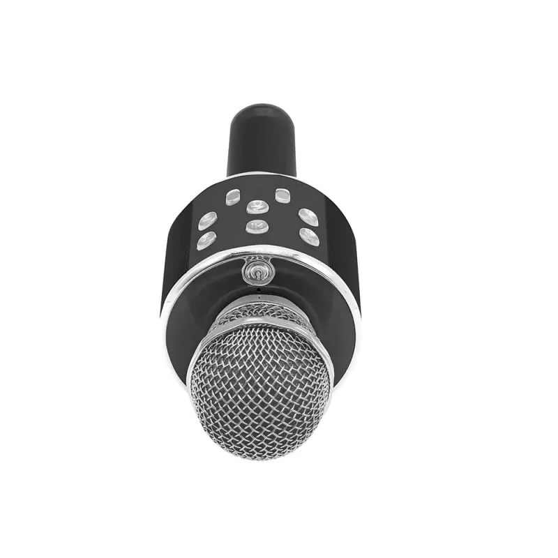 Manta MIC12-BK Juodas belaidis karaokės mikrofonas su garsiakalbiu