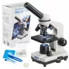 Sudėtinis optinis mikroskopas Deltaoptical DO-3210 – monokulinis, 3 achromatiniai objektyvai, LED apšvietimas, 40–400×, 45° pasukama galvutė