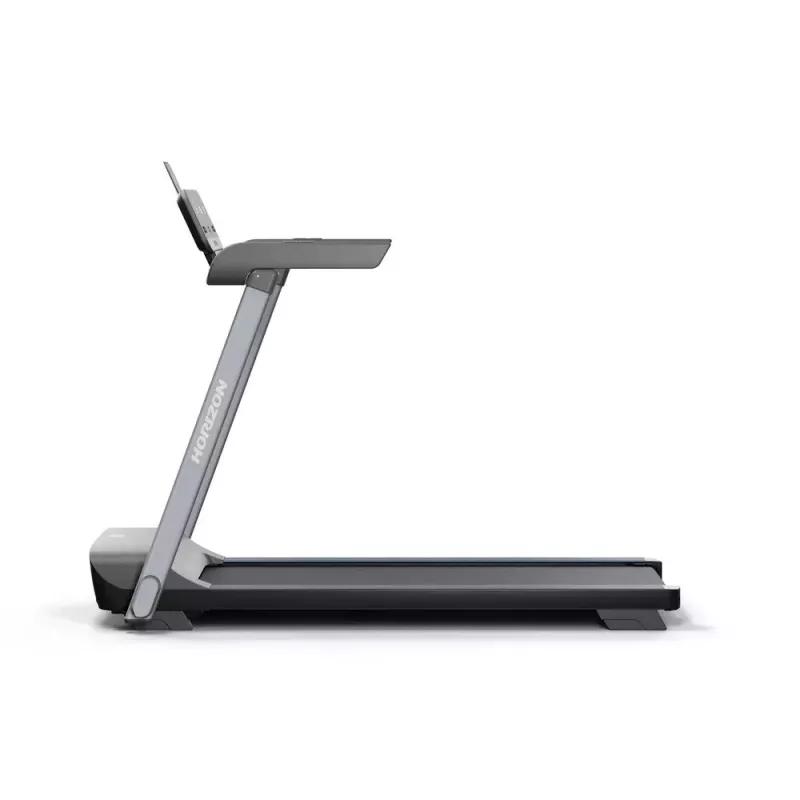 Sulankstomas elektrinis bėgimo takelis Horizon Fitness Evolve 3.0 — 16 km/h, 127×51 cm juosta, 12 programų, maks. vartotojas 113 kg, LED ekranas