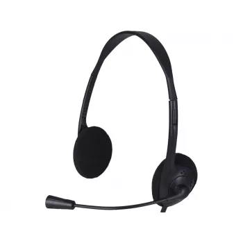 Advanced Accessories USB ausinės su mikrofonu – juodos