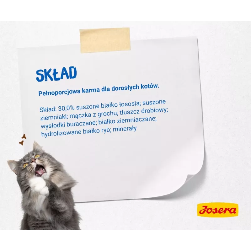 Sausas kačių ėdalas Josera 9802 2 kg Suaugusioms katėms Bulvės Ryžiai Lašiša