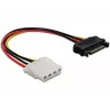 Laidas DeLOCK Power SATA/Molex juodas raudonas 0,12 m 860115