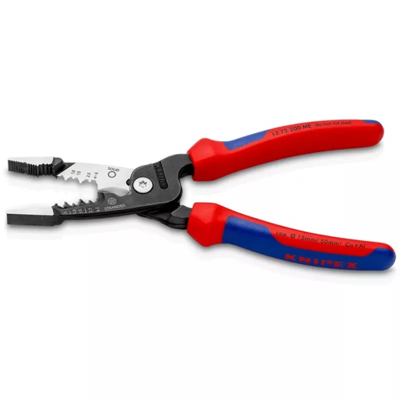 Knipex 13 72 200 ME vielos nuėmiklis Juoda, Mėlyna, Raudona, Nerūdijantis plienas