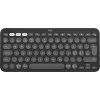 Logitech Pebble Keys 2 K380s belaidė klaviatūra – Bluetooth LE – QWERTY išdėstymas (šiaurietiškas) – tamsiai pilka (920-011879)