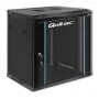 19 colių stelažo spinta QOLTEC 54464 12U 600x635x450 Juoda