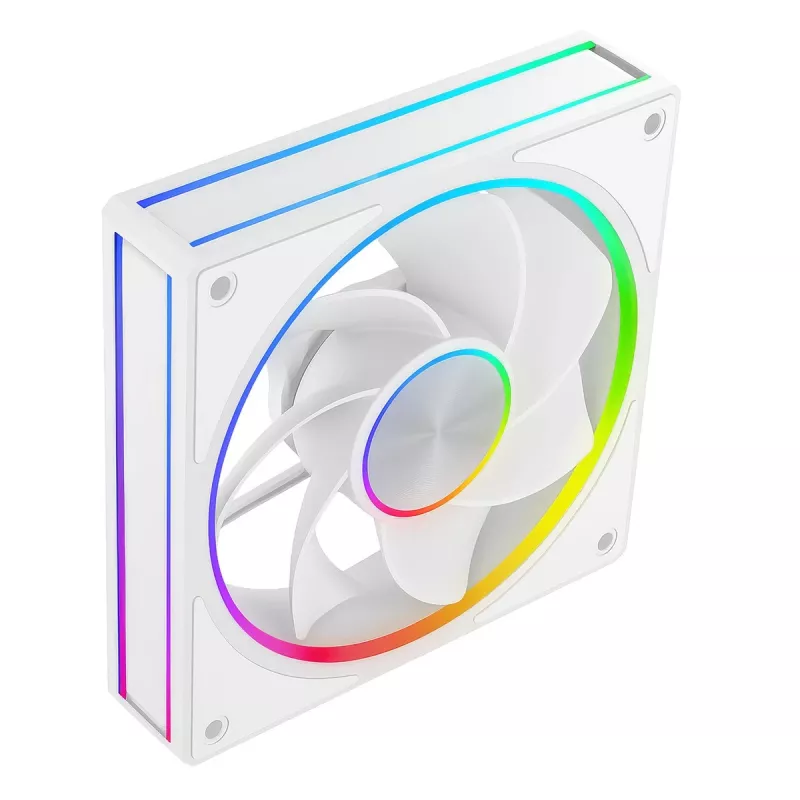 Kompiuterio ventiliatorius MODECOM VOLCANO LOOP 120 ARGB Reverse Fan Baltas 120 mm, PWM, 400–1400 RPM