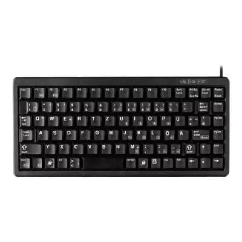 CHERRY Compact G84-4100LCADE-2 kompaktiška klaviatūra (USB + PS/2, QWERTY, juoda)