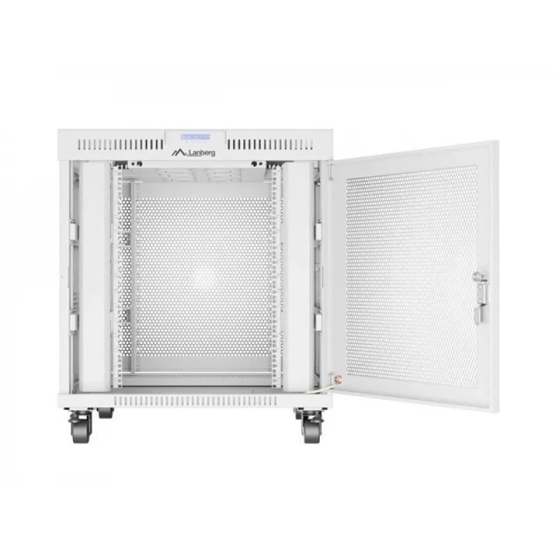 Rack spinta LANBERG FF01-8015-23SL 19 colių 15U, pilka, perforuotos priekinės durelės