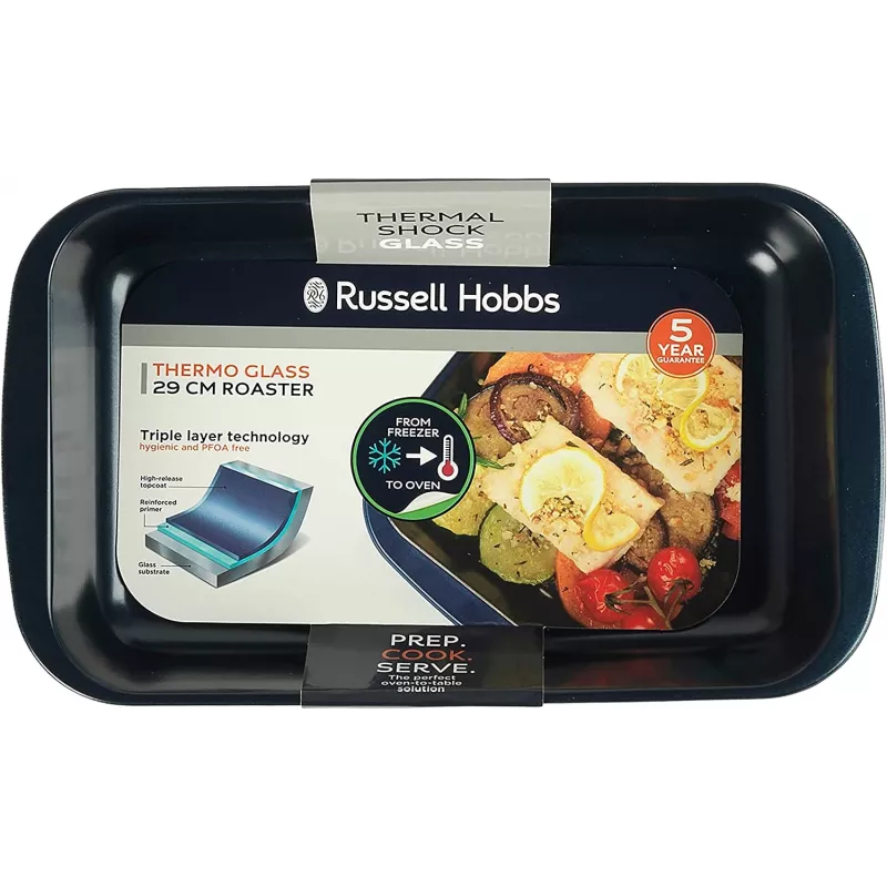 Stiklinė kepimo forma Russell Hobbs RH01143EU 29 cm, tamsiai mėlyna
