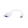 Savio CL-27B vaizdo kabelio adapteris 0,1 m HDMI A tipas (standartinis) VGA (D-Sub) Baltas