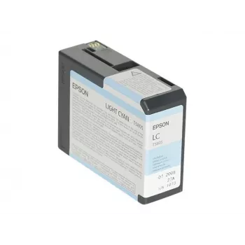 Epson Singlepack Light Cyan T580500, šviesiai mėlyna, pigmentinis rašalas, 80 ml, 1 vnt., vienetinis paketas