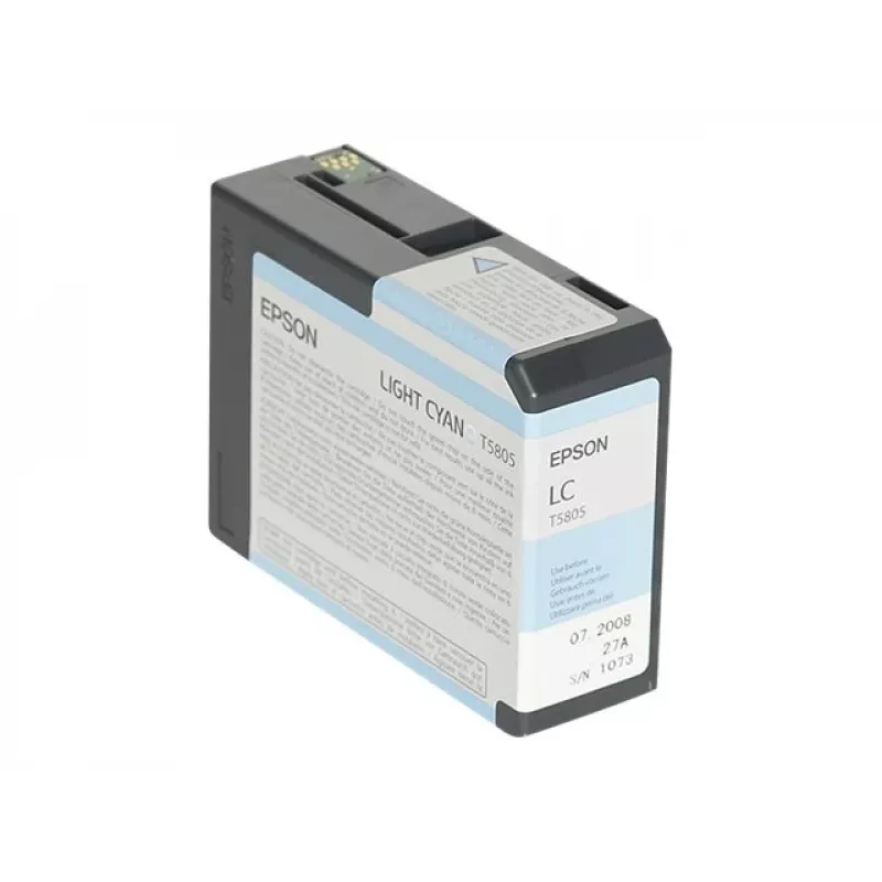 Epson Singlepack Light Cyan T580500, šviesiai mėlyna, pigmentinis rašalas, 80 ml, 1 vnt., vienetinis paketas