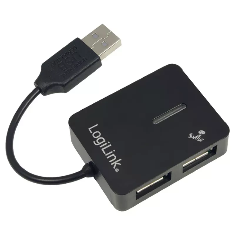 USB šakotuvas LOGILINK UA0139 — 4 prievadai USB 2.0, 480 Mbit/s, juodas