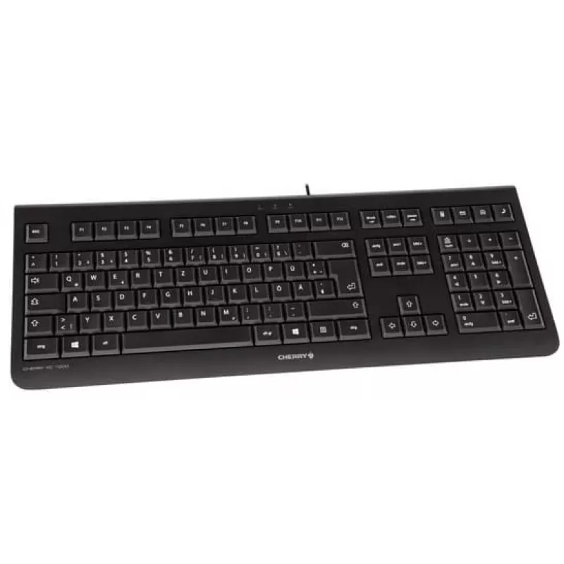 CHERRY KC 1000 klaviatūra namams USB Šveicariška juoda