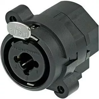 Neutrik NCJ6FI-S XLR/1/4 stereo kištukinis jungtis juoda (NCJ6FI-S)