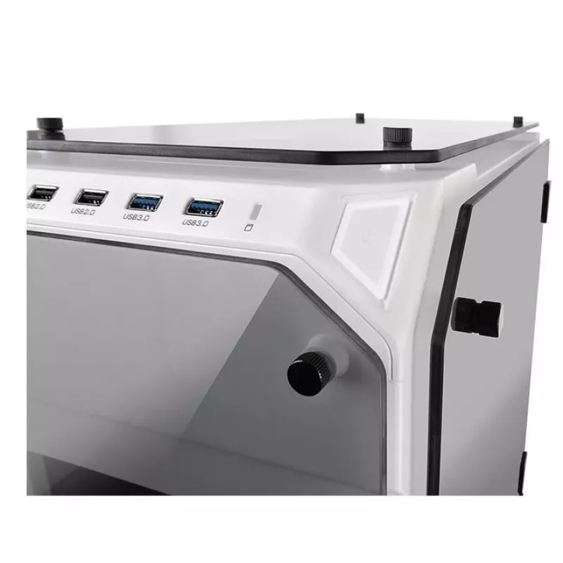 Case View 71 Riing Grūdintas Stiklas E-ATX Pilnas Bokštas - Snow Edition