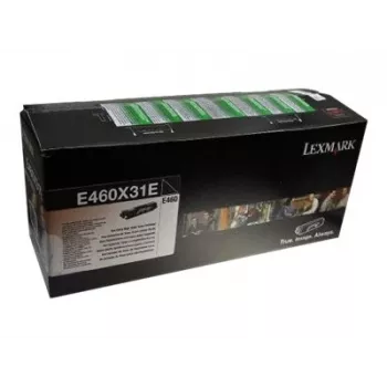 Originalus kasečių toneris Lexmark E460X31E 10 000 puslapių Juoda