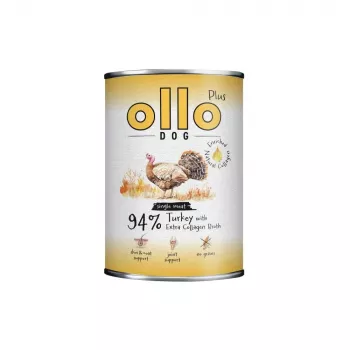 Ollo Plus Kolagen kalakutiena 400g šunų ėdalas skardinėje