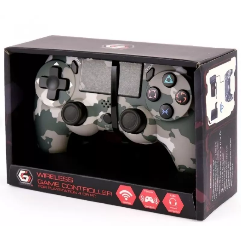 Belaidis žaidimų valdiklis GEMBIRD JPD-PS4BT-01-CM, skirtas PlayStation suderinamiems įrenginiams
